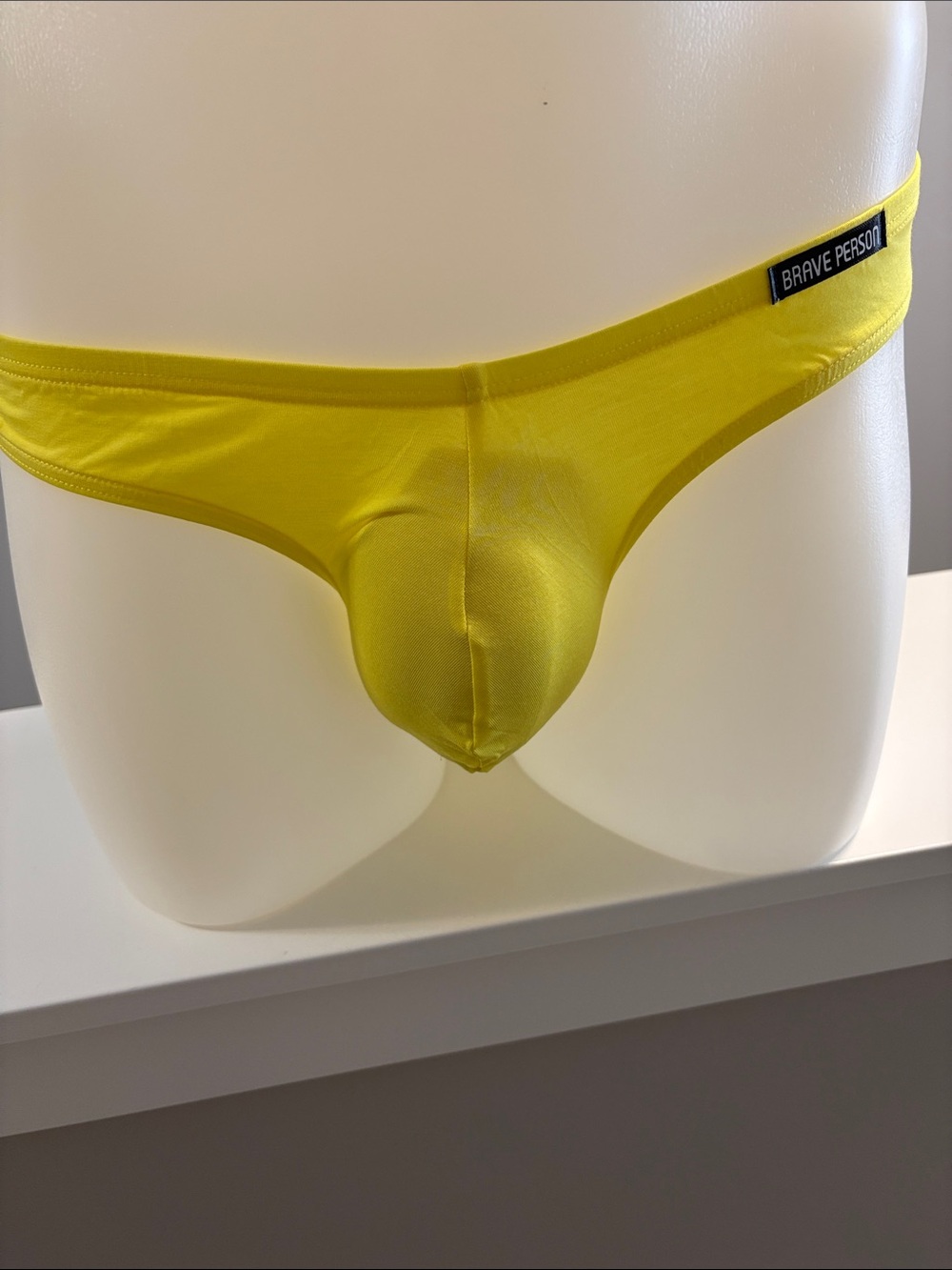 Brave Person Men's Yellow Bikini Brief - Contour Support